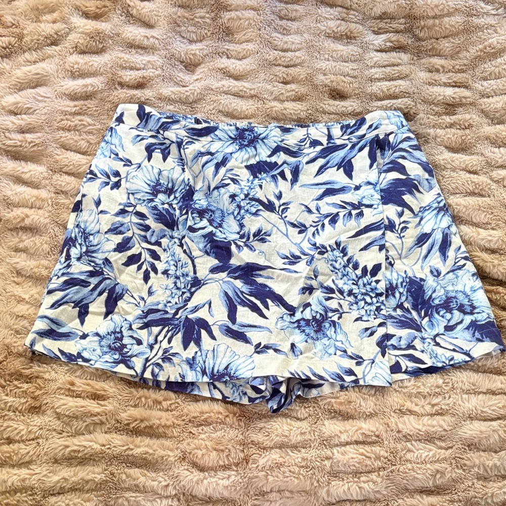 Floral Blue Women's Short/Skirt